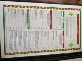 Los Guerreros Mexican menu