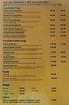 Cafe Aeolus menu