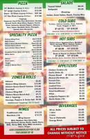 Giuseppe's Pizza menu