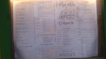 L'epi D'or menu