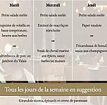 Le Moulin De Cugy menu