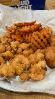 Buckets Crawfish And Seafood food