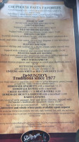 Denunzio's Italian Chophouse Sinatra menu