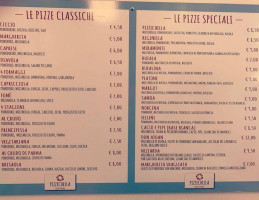 Pizzichella menu