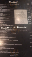 Cafe Paris menu