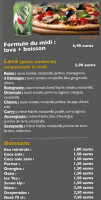 Pizza Lova menu