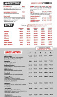 Family Pizzeria menu