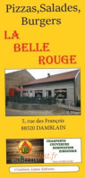 La Belle Rouge menu