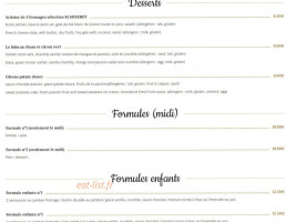 L'ecrin Aux Epices menu