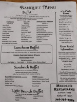 Meeder's menu