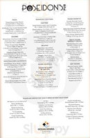 Poseidon's Pub menu