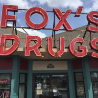 Fox's Drug Store Soda Fountain outside