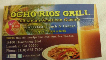 Ocho Rios Grill food