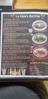 Toreros Family Mexican menu
