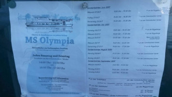 Olympia menu