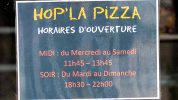 Hop'la Pizza Sandillon menu