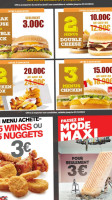 Chik N Burger menu