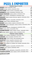 Pizzeria La Petite Ile menu