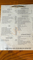 Broad Arrow Tavern menu