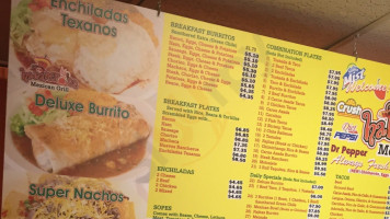 Habaneros's Mexican Grill menu