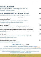 La Gardette menu