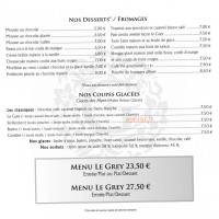 Le Grey Sud menu