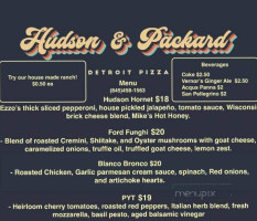 Hudson Packard menu