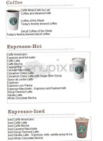 Starbucks Corporation menu