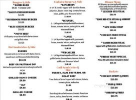 Longhorn menu