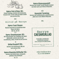 Harrys Norrtaelje menu