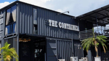The Container Cafe, Kuching outside