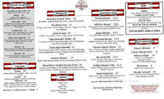 The Station Grille menu