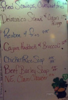 The Shamrock And Grill menu