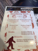 Bigfoot Grille menu