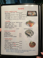 Ginza Japanese menu