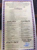 Thai Bay menu