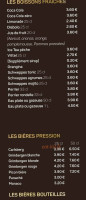 Brasserie Le 9 menu