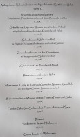 Landhotel Zur Alten Post menu