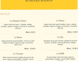Le Mets Du Roi menu