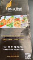 Khun Thaï food