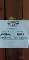 The Silver Dollar menu