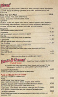 Capish! Pizza-Ristorante . menu