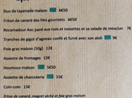 Auberge Du Sombral Les Bonnes Choses menu