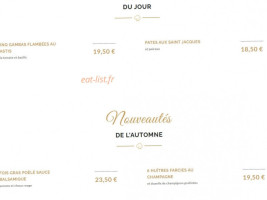 Lou La Bohême menu