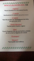 Le Sacha menu