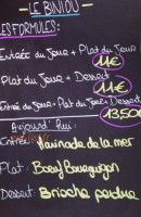 Le Biniou menu
