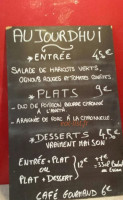 Bistro De La Mairie menu