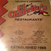 El Charrito's-helena's Original menu
