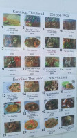 Kannika's Thai Food menu
