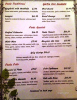Mangiare Italian menu